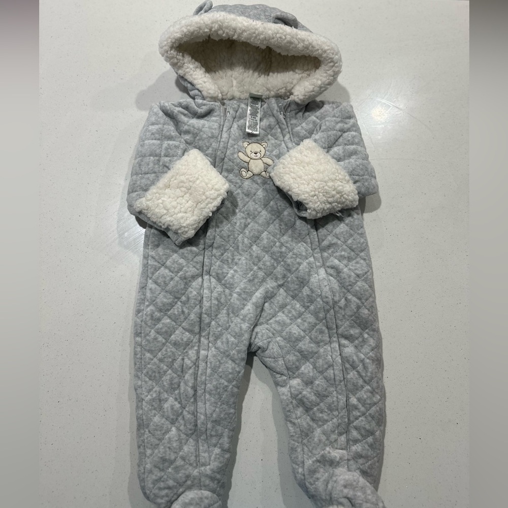 Teddy bear snow suit